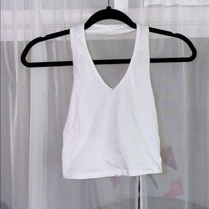 White halter top